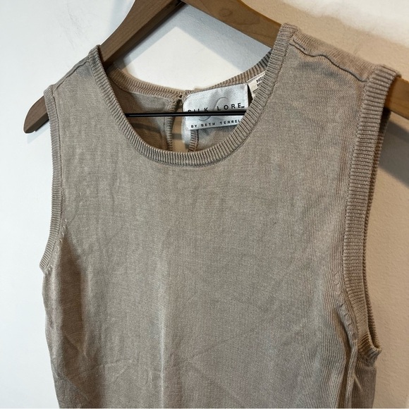 Women’s | Silk Lore Beige Tank Top | Medium - Picture 2 of 6